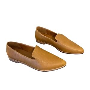 Portland Leather Patina pointed toe leather loafers tan 8.5 classic minimalist